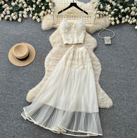 Mesh Camisole & Skirt Fairy 2Pcs