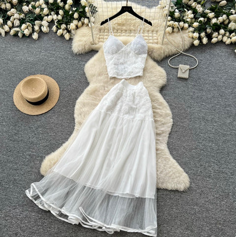 Mesh Camisole & Skirt Fairy 2Pcs