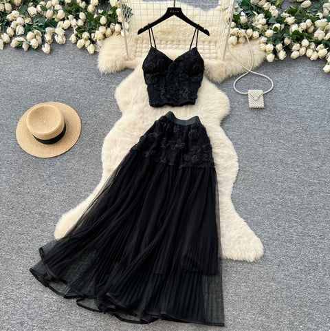 Mesh Camisole & Skirt Fairy 2Pcs