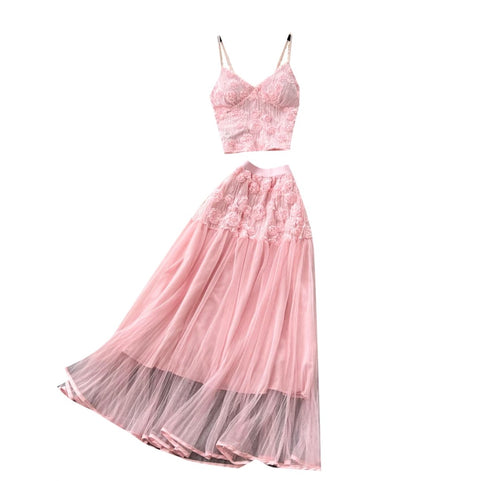 Mesh Camisole & Skirt Fairy 2Pcs
