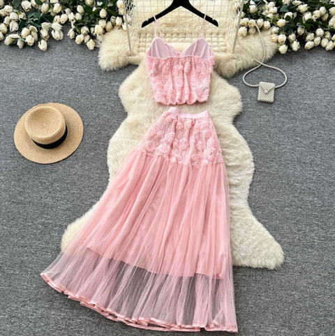 Mesh Camisole & Skirt Fairy 2Pcs