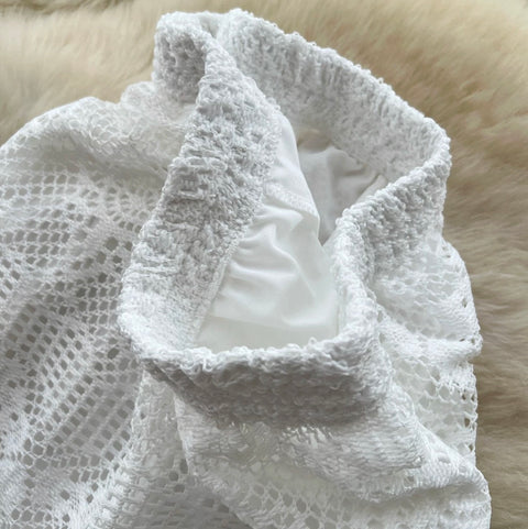Korean Style Hollowed Lace Trousers