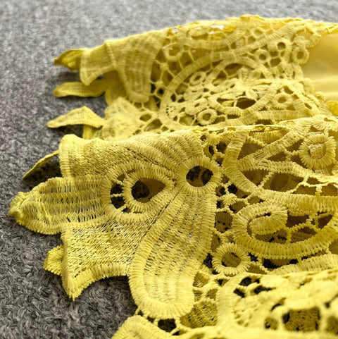 Hollowed Embroidery Lace Dress