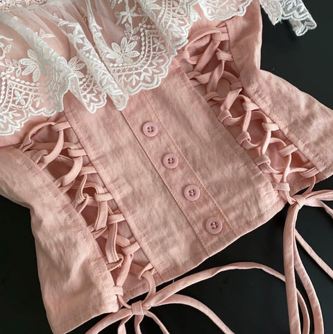 Sweetie Lace Patchwork Top
