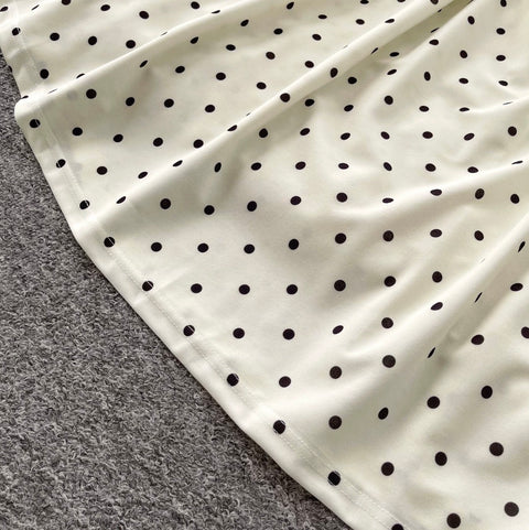 Black & White Polka Dot Slip Dress