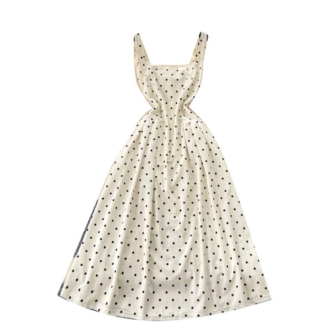 Black & White Polka Dot Slip Dress
