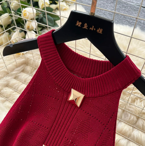 Sexy Slim-fit Knit Halter Dress