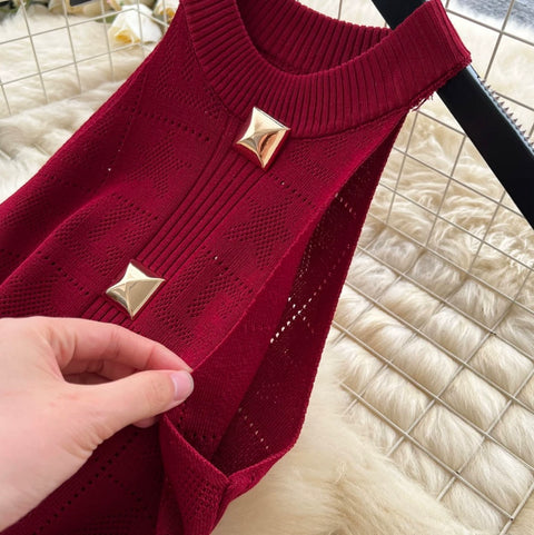 Sexy Slim-fit Knit Halter Dress