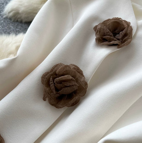 Elegant Vest & Pleated Skirt 2Pcs