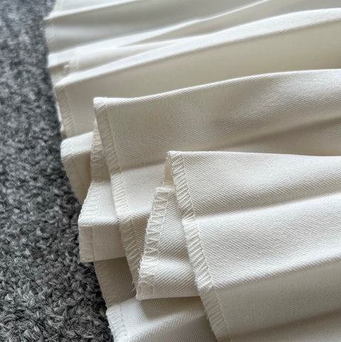 Elegant Vest & Pleated Skirt 2Pcs