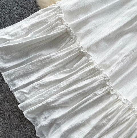 Fairy White Backless Slip Dress