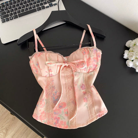 Sweetie Lace Patchwork Floral Camisole