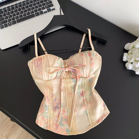 Sweetie Lace Patchwork Floral Camisole