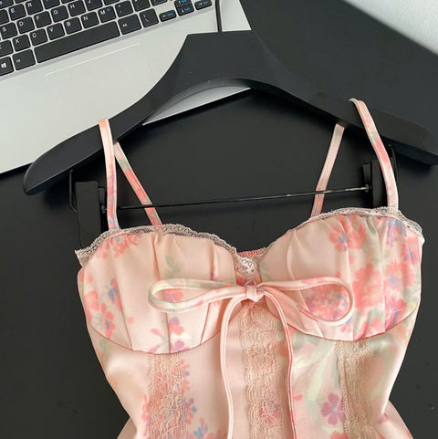 Sweetie Lace Patchwork Floral Camisole
