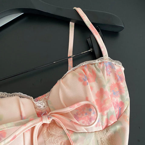 Sweetie Lace Patchwork Floral Camisole