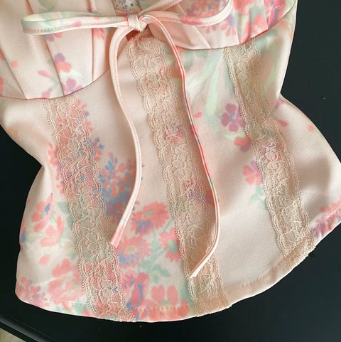 Sweetie Lace Patchwork Floral Camisole