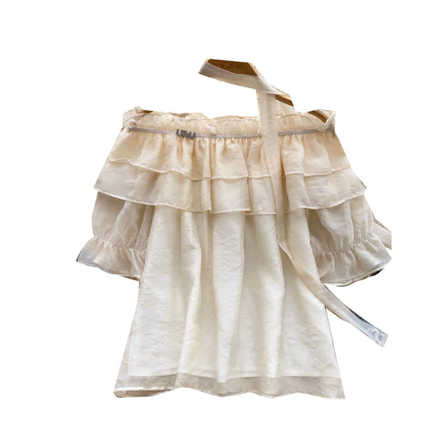 Sweetie Off-shoulder Top with Ribbon