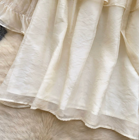 Sweetie Off-shoulder Top with Ribbon