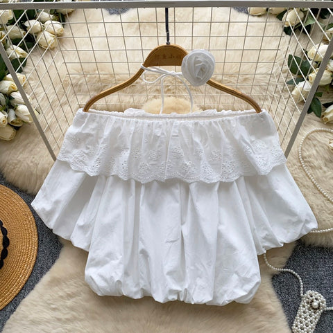 Sweetie Off-shoulder Top with Choker