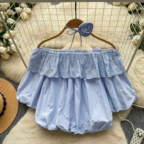 Sweetie Off-shoulder Top with Choker