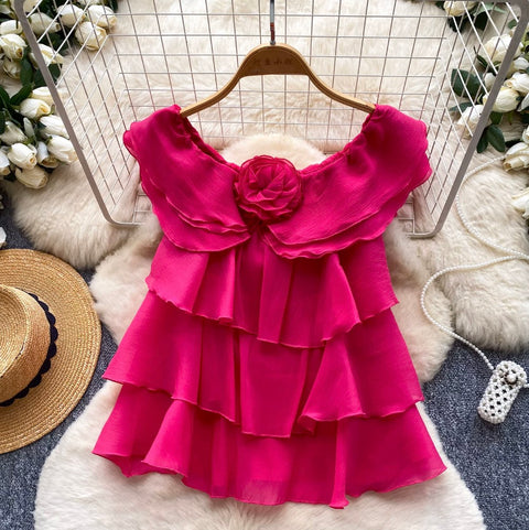 Sweetie 3D Ruffled Top