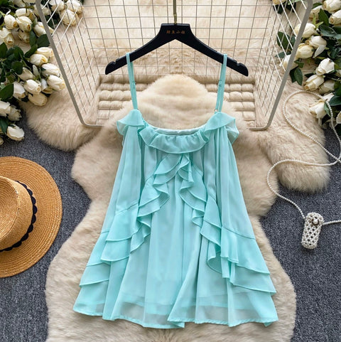 Bohemian Style Ruffled Camisole