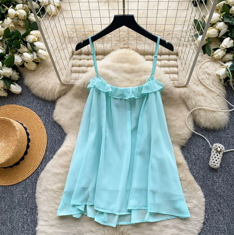 Bohemian Style Ruffled Camisole