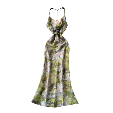 French Style Floral Print Dress