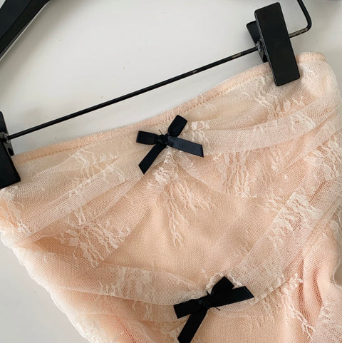 Sweetie Bow-tie Lace Bustier Top