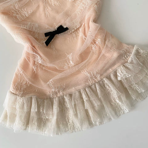 Sweetie Bow-tie Lace Bustier Top