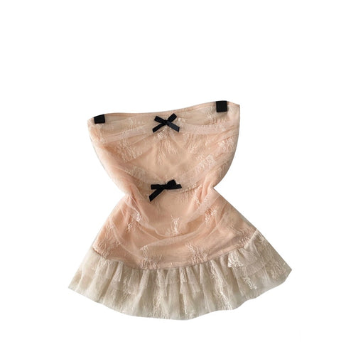 Sweetie Bow-tie Lace Bustier Top