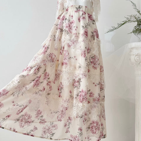 Camisole & Layered Skirt Floral 2Pcs
