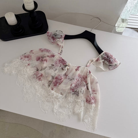 Camisole & Layered Skirt Floral 2Pcs