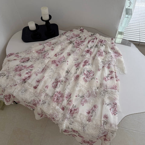 Camisole & Layered Skirt Floral 2Pcs