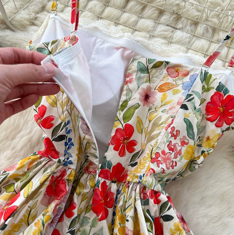 Casual Vest & Shorts Floral 2Pcs