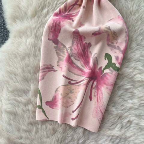 Pink Floral Print Vest Dress