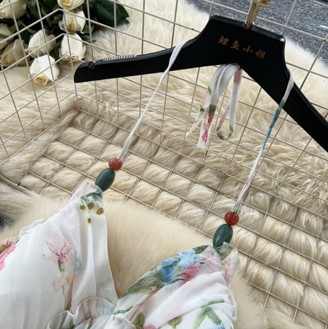Fairy Floral Ruffeld Slip Dress