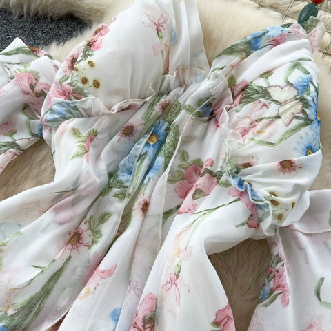 Fairy Floral Ruffeld Slip Dress