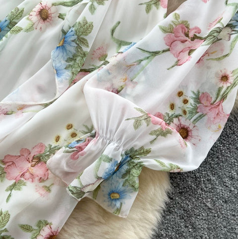 Fairy Floral Ruffeld Slip Dress