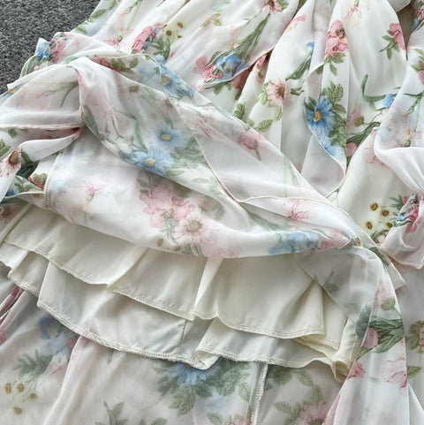 Fairy Floral Ruffeld Slip Dress