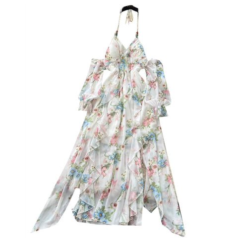 Fairy Floral Ruffeld Slip Dress