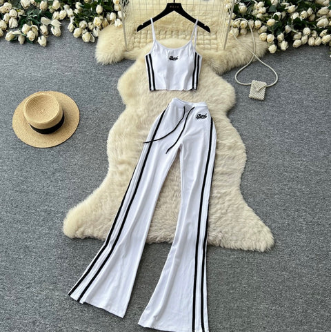 Chic Camisole & Sports Trousers 2Pcs