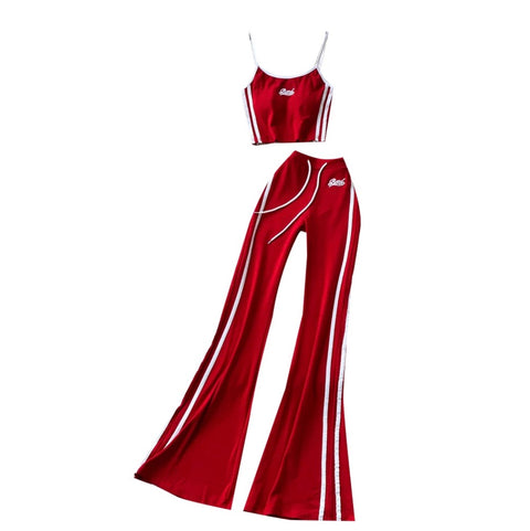 Chic Camisole & Sports Trousers 2Pcs
