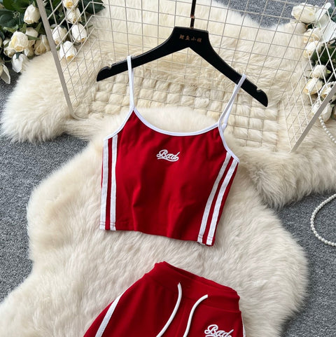Chic Camisole & Sports Trousers 2Pcs