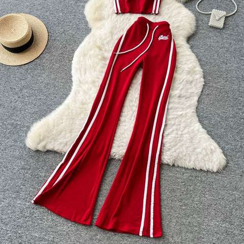 Chic Camisole & Sports Trousers 2Pcs