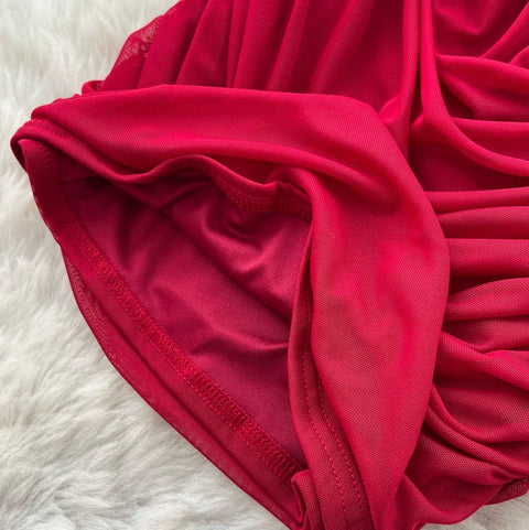 Sexy 3D Pleated Slip Dress