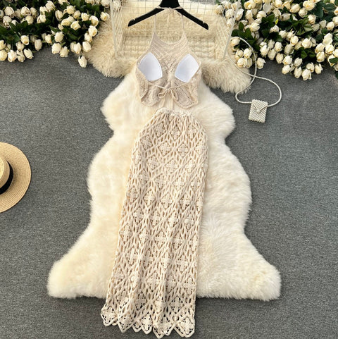 Bohemian Camisole & Skirt Hollowed 2Pcs