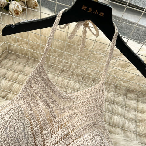 Bohemian Camisole & Skirt Hollowed 2Pcs