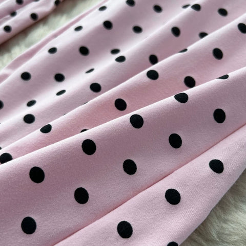 Casual Polka Dot Straight Pants