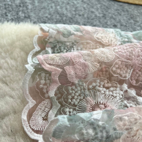 High-end Floral Lace Patchwork Dress